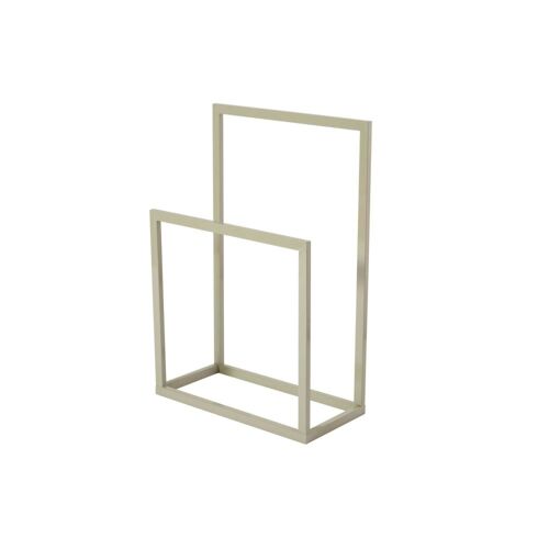 Valet / Porte-serviettes en métal taupe