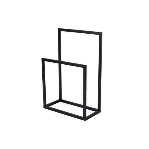 Valet / Porte-serviettes en métal noir