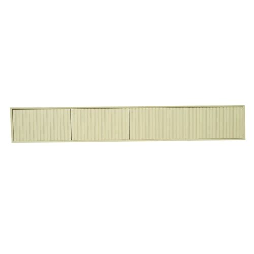 Meuble TV suspendu beige 240 cm 4 portes