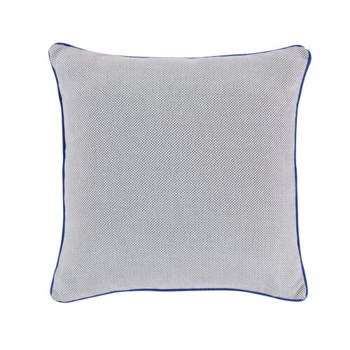 Coussin De Jardin Tissé Gris Et Bleu 45x45