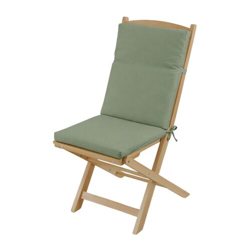 Coussin De Chaise Extérieur Assise Et Dossier Minorque Polyester Vert