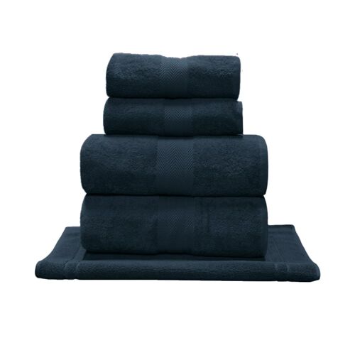 Ensemble De Bain 5 Pièces Avec Tapis Denim
