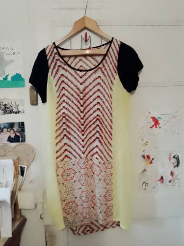 Robe Translucide Multicolore 36 S Miss Captain.