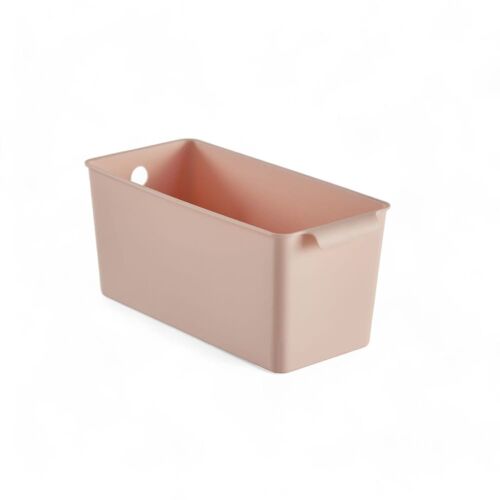 Panier de rangement plastique 28x13cm Rose