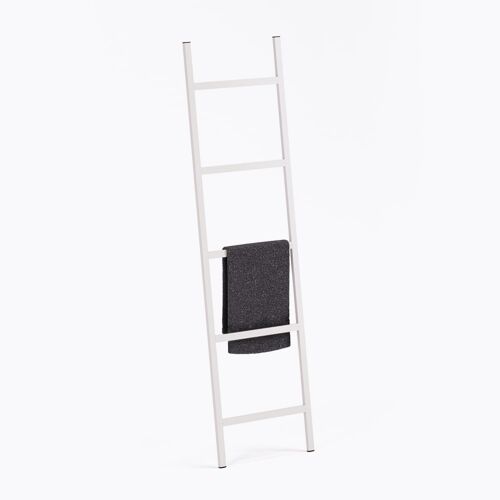 Porte-serviettes en inox blanc mat