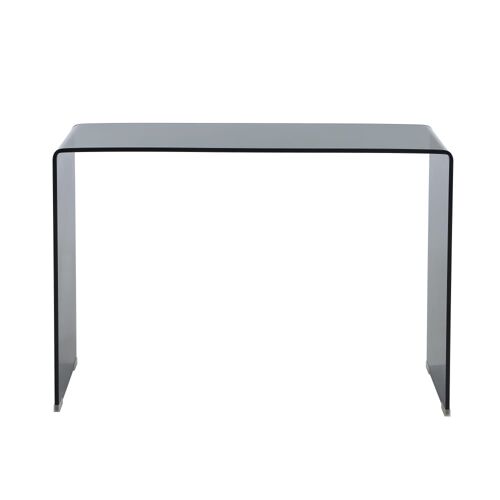 Console verre trempé noir 110cm