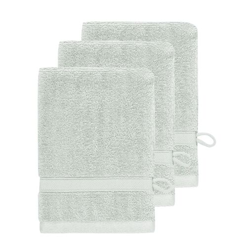 Lot De 3 Gants De Toilette 600 G/M² Glacier 16x22 Cm