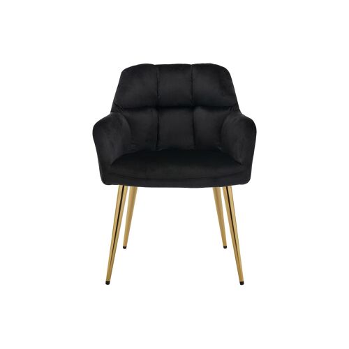 Lot de 2 chaises velours noir