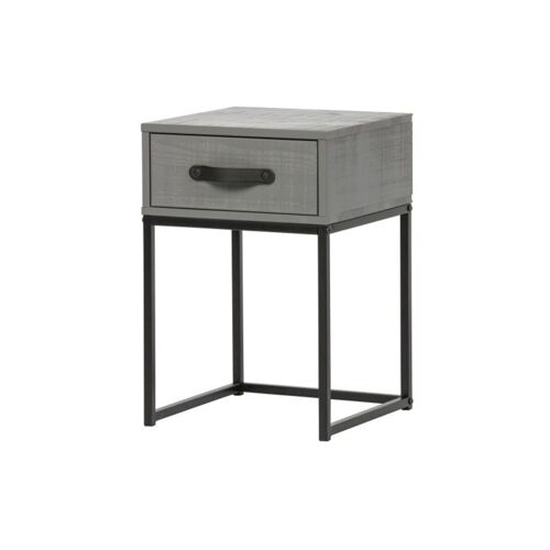 Table de chevet design en pin massif 35x35x52cm