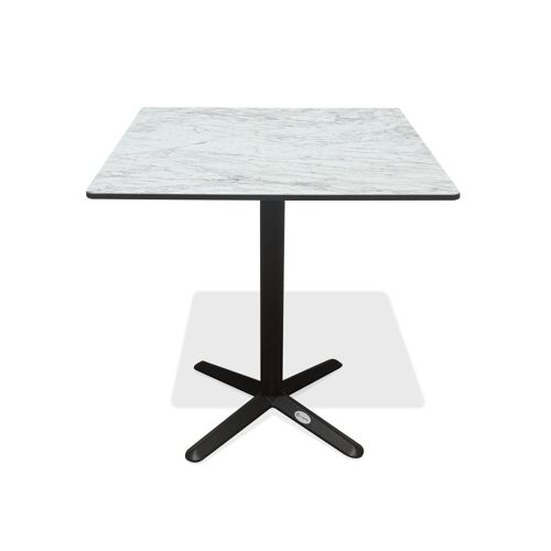 Table Carrée De Jardin En Acier Et Plateau Hpl