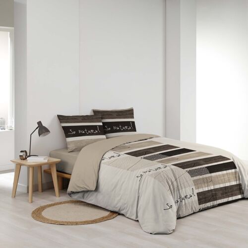 Parure De Lit 100% Coton Multicolore 240 X 260 Cm