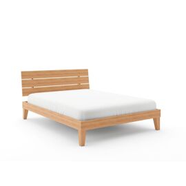 Lit Avec Tête De Lit Trio En Bois Massif 140x190 Hêtre
