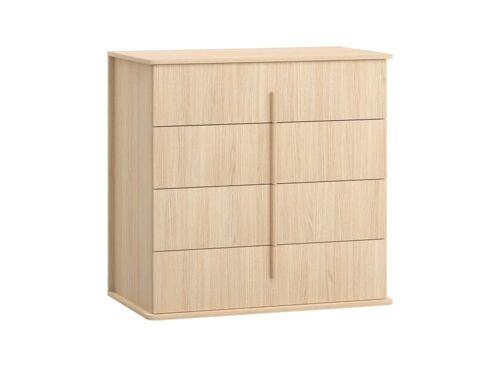 Commode 4 tiroirs Chêne Clair