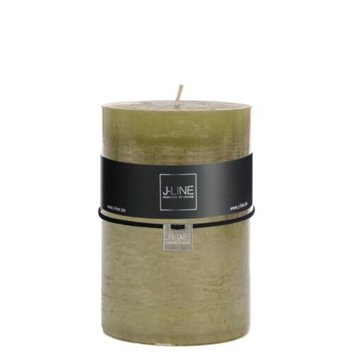 Bougie cylindrique 120H vert 10x10x15 cm