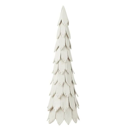Sapin de Noël en bois blanc 37x37x120 cm
