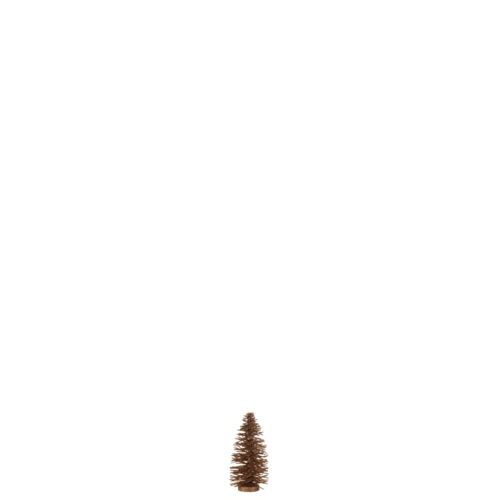 Sapin de Noël en bois marron 12x12x23 cm