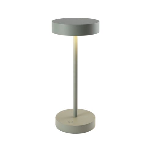 Lampe De Table Sans Fil Aluminium Vert H25cm