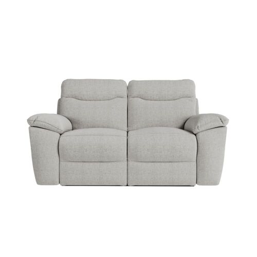 Canapé relax manuel 3 et 2 places et fauteuil tissu texturé gris clair