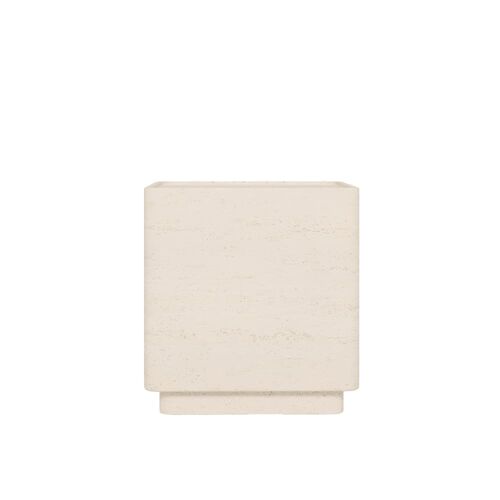 Table d'appoint design en magnésie naturelle