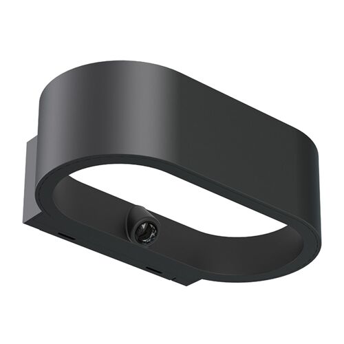 Applique Murale Solaire Sensor Acier Noir 900lm