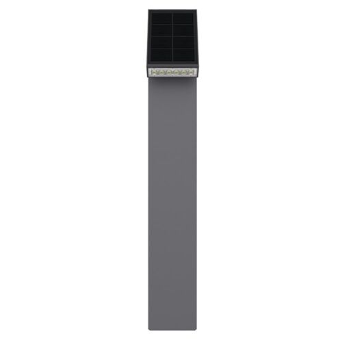 Borne Solaire Plastique Noir H56cm