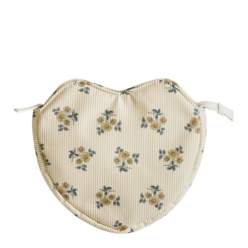 Pochette Coeur en tissu Fleur de Mandarine