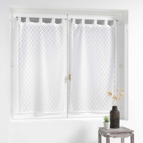 Paire De Voilages Adèle - 60 X 120 Cm - Blanc