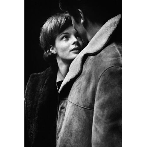Tableau Romy Schneider et Alain Delon imprimé sur toile 40x60 cm