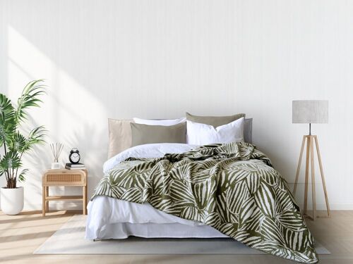 Couverture -Plaid 150x200 Cm Kaki