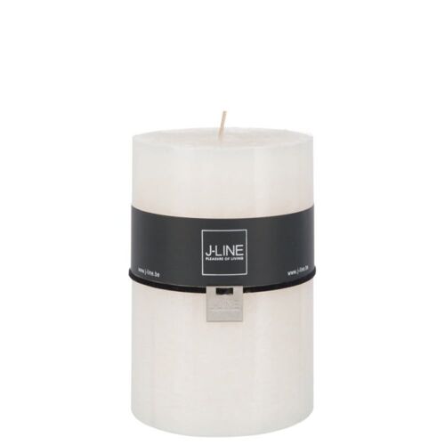 Bougie cylindrique 120H blanc 10x10x15 cm