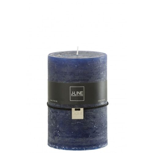 Bougie cylindrique 120H bleu 10x10x15 cm