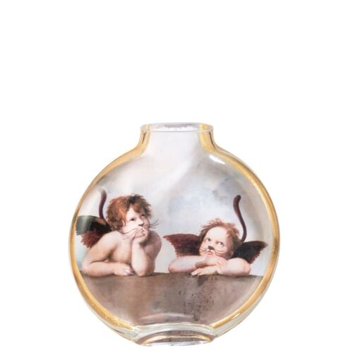 Vase les chartistes en céramique multicolore 24.5x5x25 cm
