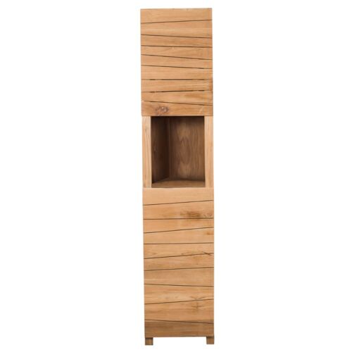Colonne salle de bain en teck 2 portes H190cm