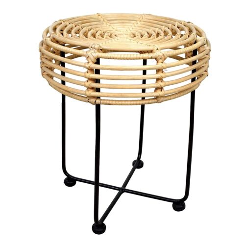 Table basse en rotin