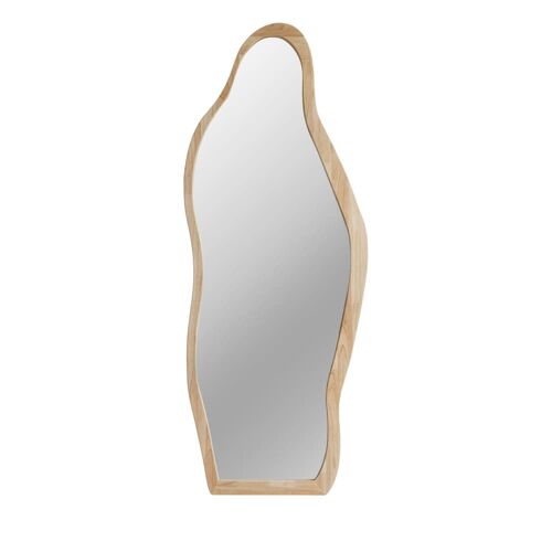 Miroir organique en bois 70x180cm - Bois clair