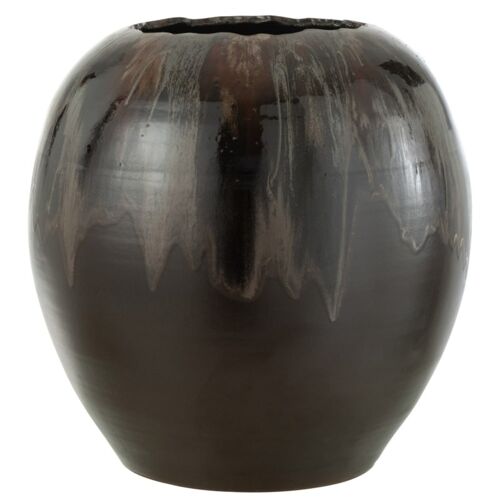 Cache-Pot En Céramique Marron 50x50x50 Cm