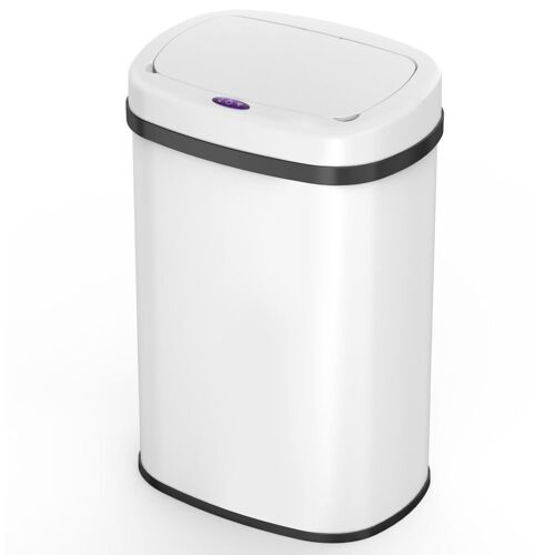 Kitchen Move - Poubelle automatique inox blanc 58l bat-58ls06a white ss