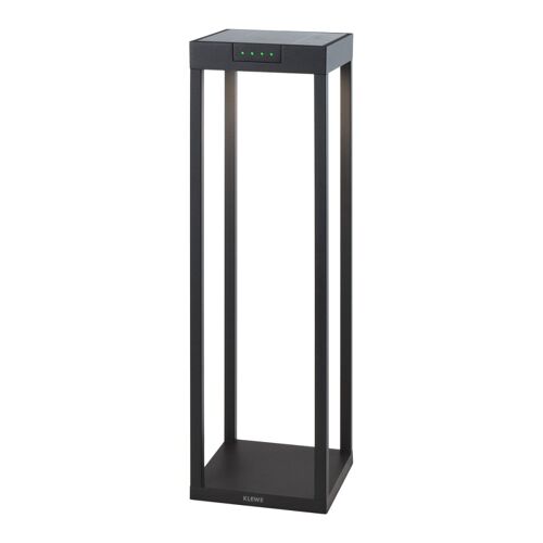 Borne solaire Aluminium Noir H50cm