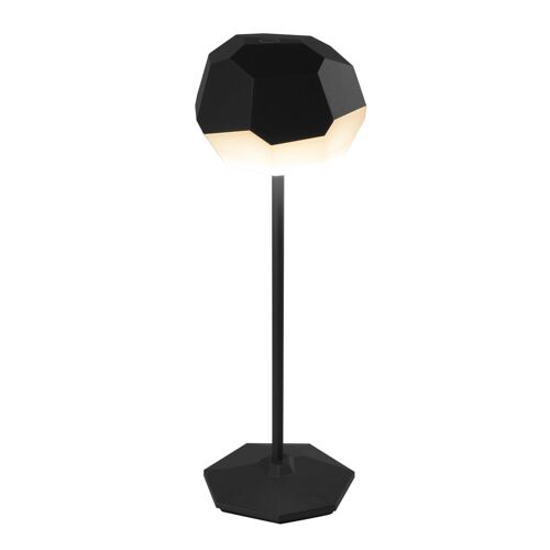 Lampe De Table Design Aluminium Noir H33cm