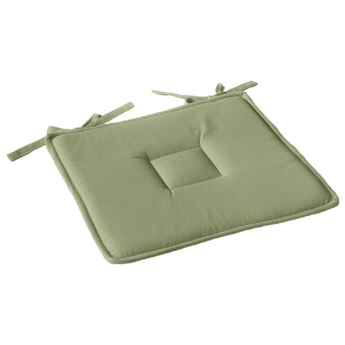 Galette de chaise plate olive 40 cm x 40 cm