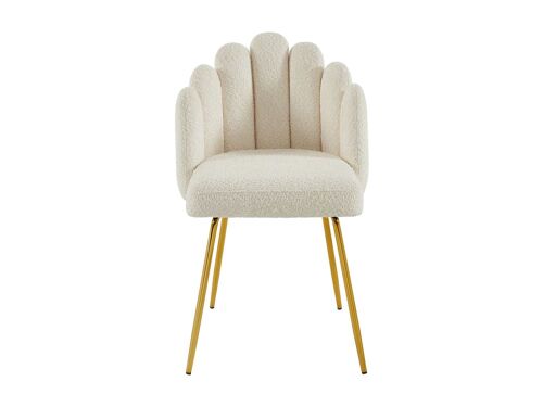 Lot de 2 chaises crème