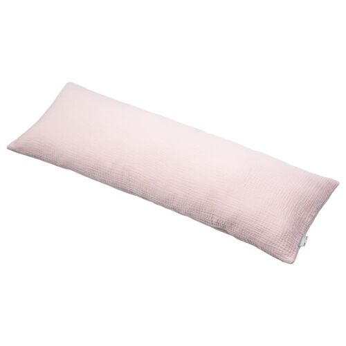 Housse Traversin Plat Gaze De Coton Rose 140 Cm
