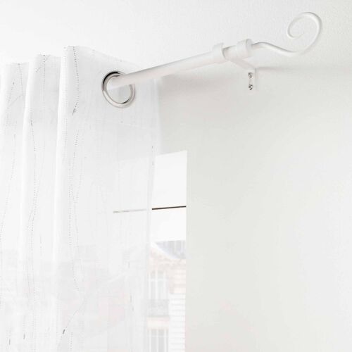 Kit De Tringle À  Rideaux Extensible Blanc L. 210 À  380 Cm