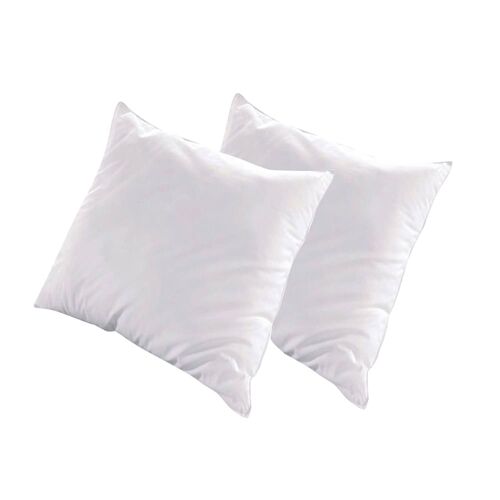 Lot De 2 Oreillers Fibres Creuses Polyester 60x60 Cm