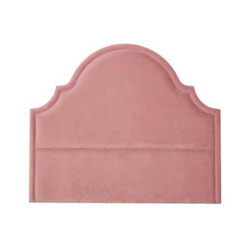 Tête de lit en velours de polyester style shabby chic rose pivoine