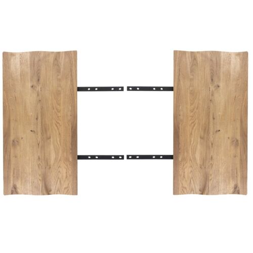 Lot de rallonges (2x50cm) chêne pour table en 300 cm