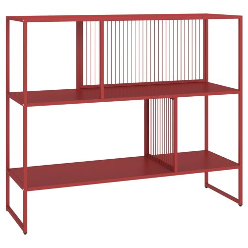 Étagère en métal rouge carmin EMILIA