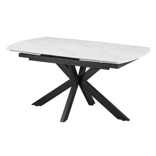 Table à  manger extensible en pierre fritt&eacute
