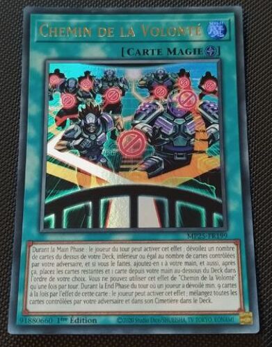 Yu Gi Oh Mp25 Fr199 Chemin De La Volonté Ultra Rare