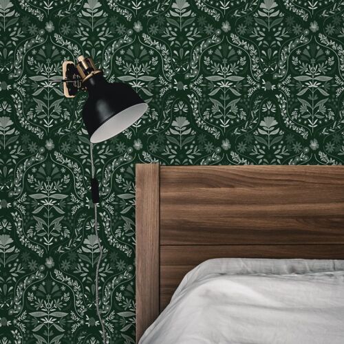 Papier peint panoramique Crète, Vert 300 x 250cm